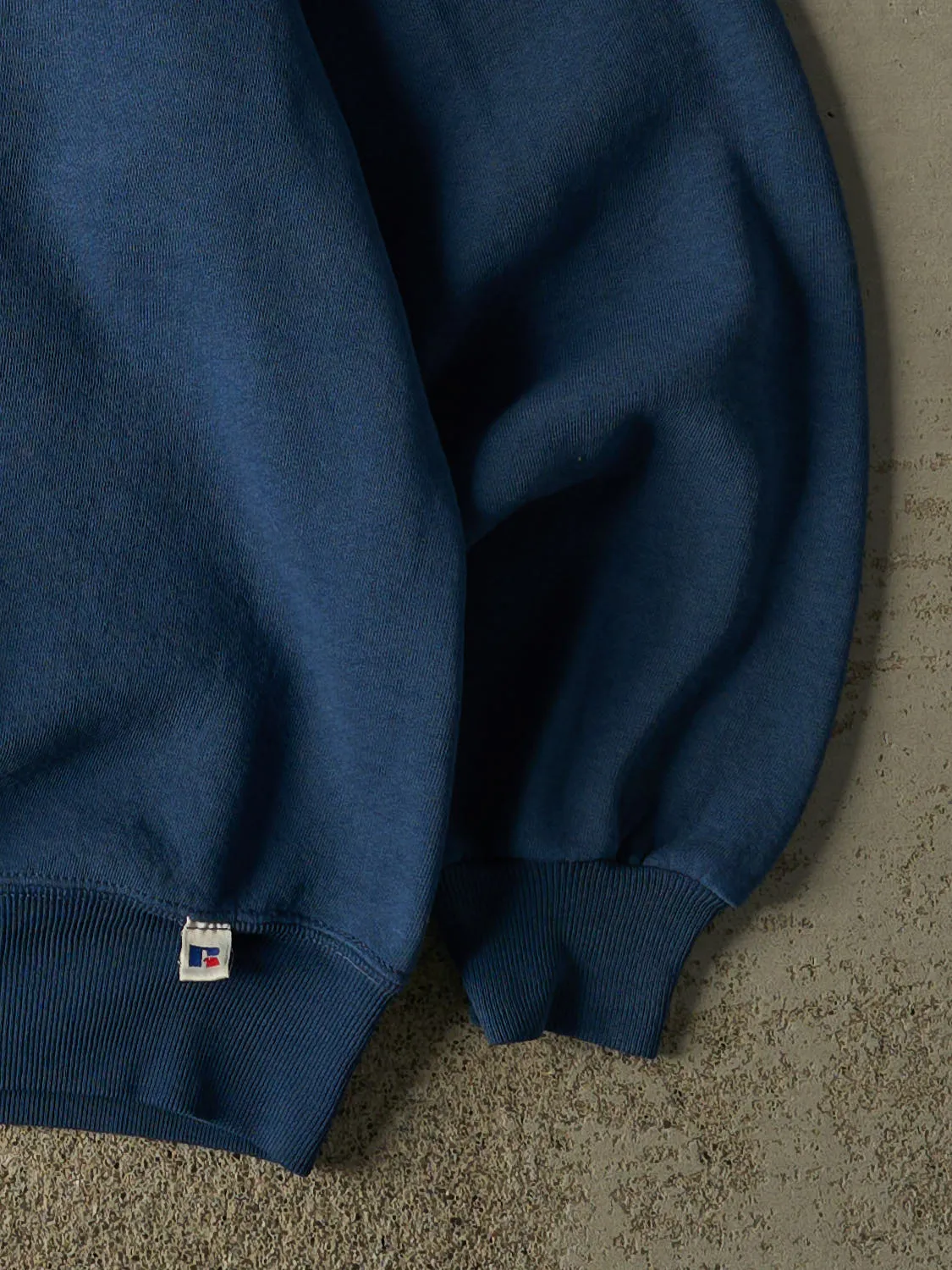 Vintage 90s Blue Russell Athletic Blank Crewneck (L/XL) sold by Rebalance Vintage product image thumbnail 3