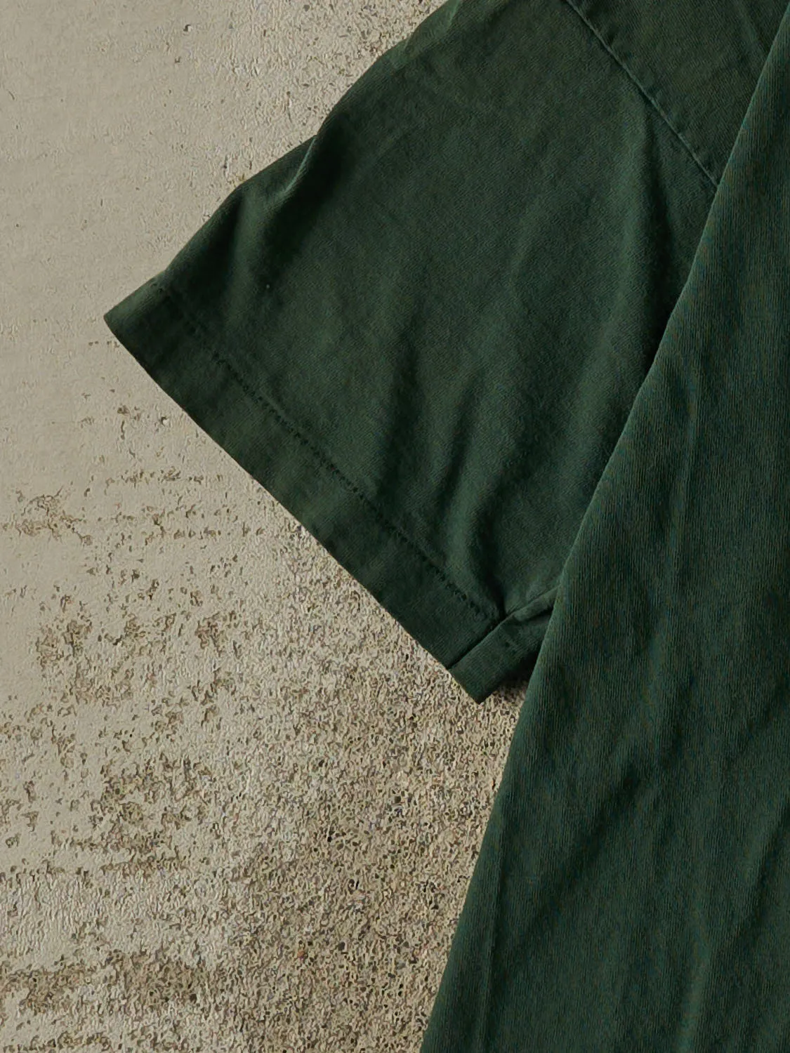 Vintage 90s Green Blank Single Stitch Tee (L) sold by Rebalance Vintage product image thumbnail 3