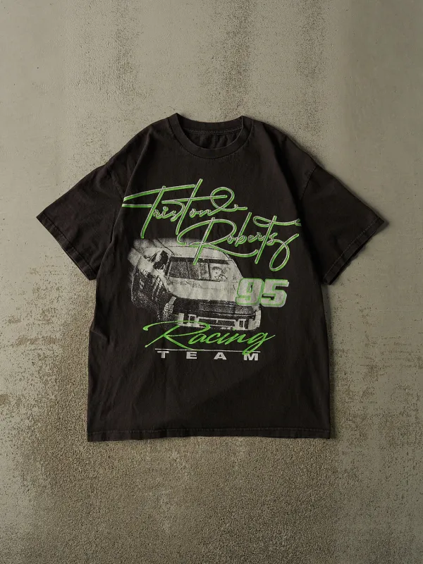 Vintage Y2K Black Tristan Roberts Racing Tee (L) made by Rebalance Vintage