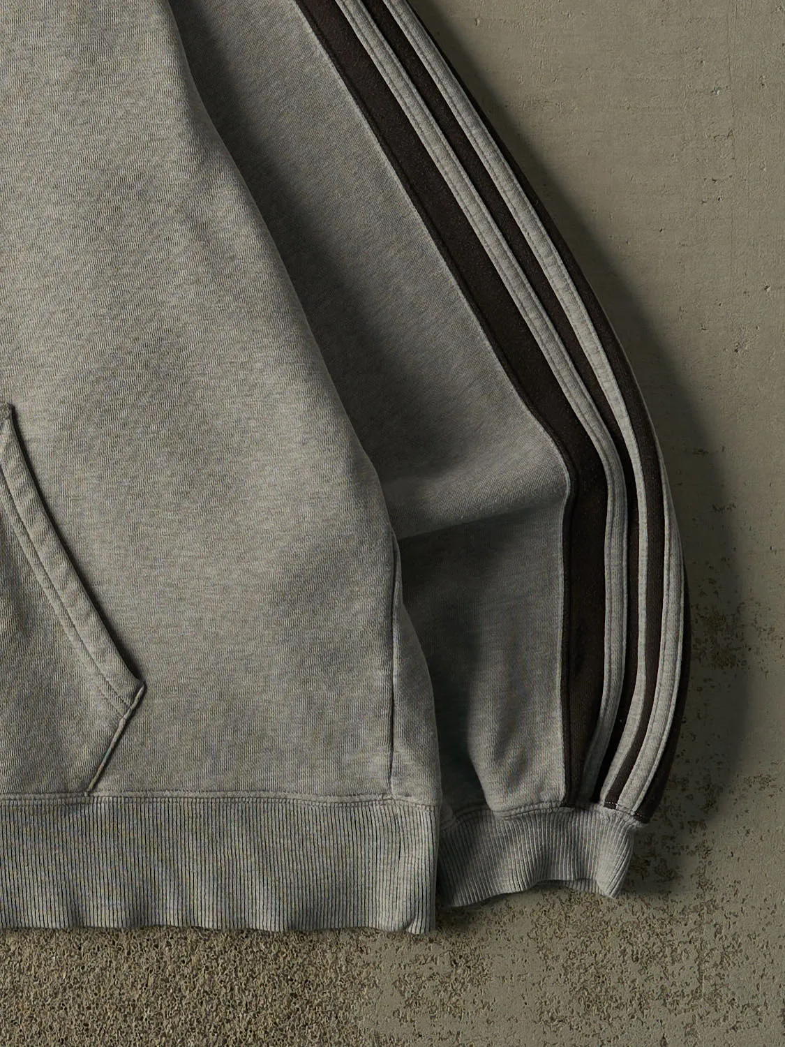 Vintage 90s Grey Adidas Embroidered Hoodie (XL) sold by Rebalance Vintage product image thumbnail 4