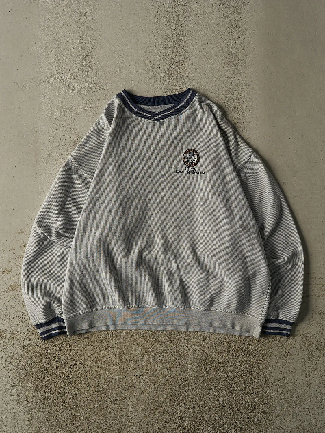 Vintage 90s Grey University of Pittsburgh Crewneck (XL/XXL) sold by Rebalance Vintage