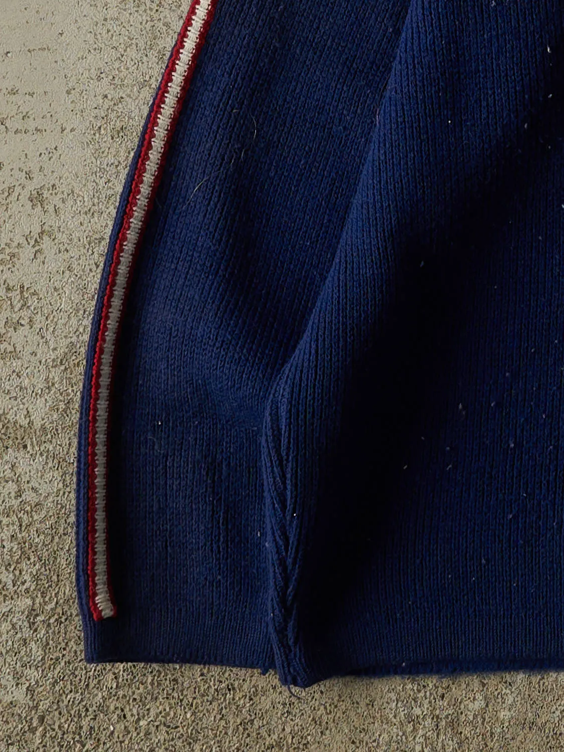 Vintage 80s Royal Blue Striped Knit (XS) sold by Rebalance Vintage product image thumbnail 3