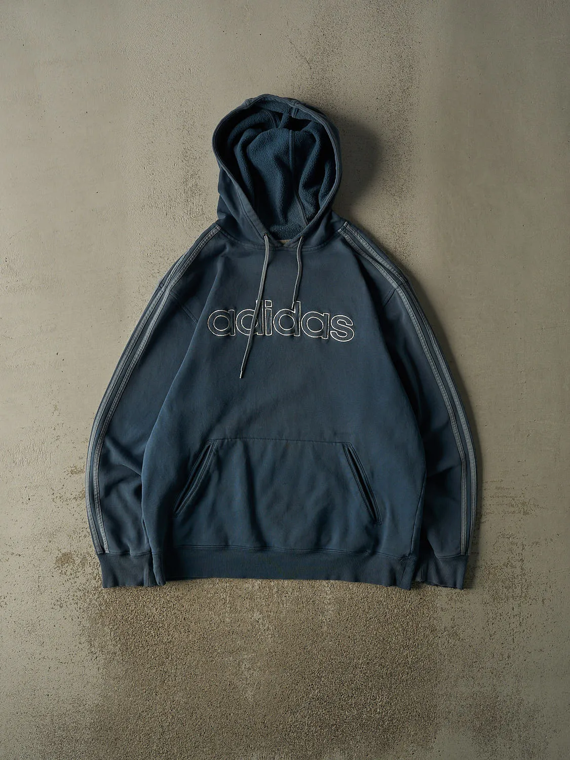 Vintage Y2K Blue Adidas Embridered Hoodie (XL/XXL) sold by Rebalance Vintage