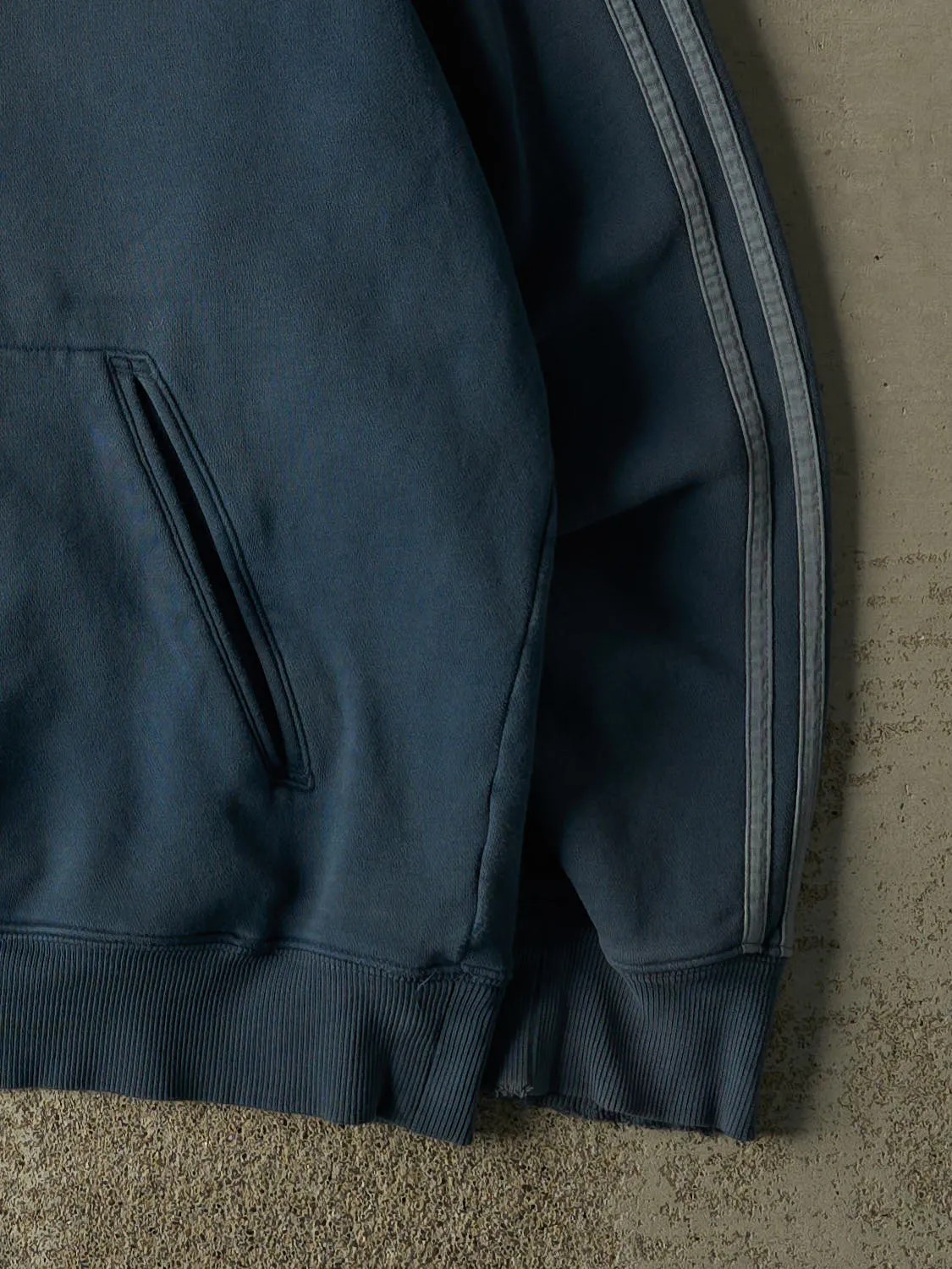 Vintage Y2K Blue Adidas Embridered Hoodie (XL/XXL) sold by Rebalance Vintage product image thumbnail 4