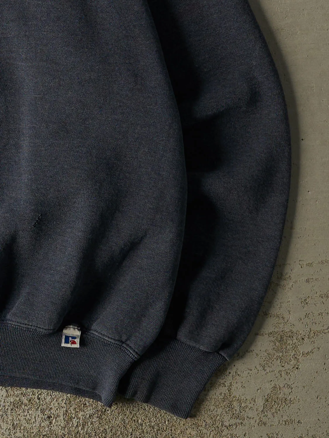 Vintage 90s Navy Blue Russell Athletics Blank Crewneck (XL/XXL) sold by Rebalance Vintage product image thumbnail 4
