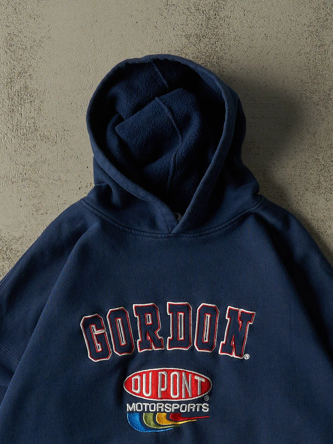 Vintage 90s Navy Blue Jeff Gordon Nascar Hoodie (XL) sold by Rebalance Vintage product image thumbnail 2