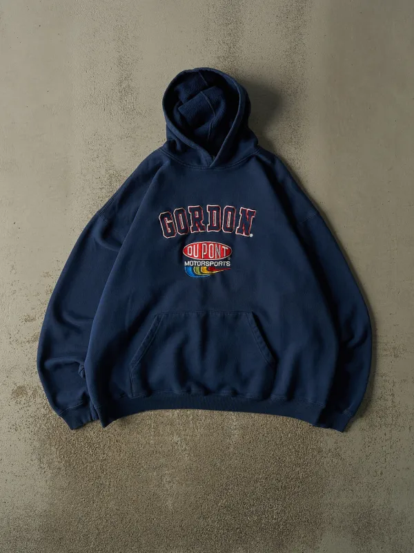 Vintage 90s Navy Blue Jeff Gordon Nascar Hoodie (XL) made by Rebalance Vintage