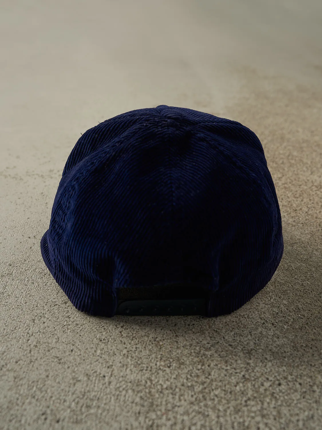 Vintage 80s Navy Blue Chevrolet The Heartbeat of America Corduroy Snapback (O/S) sold by Rebalance Vintage product image thumbnail 4