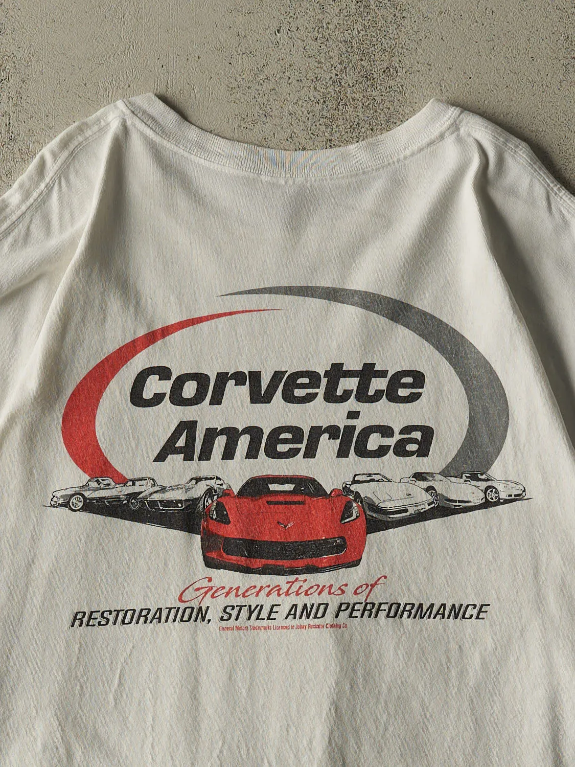 Vintage Y2K White Chevrolet Corvette America Tee (XL) sold by Rebalance Vintage product image thumbnail 4