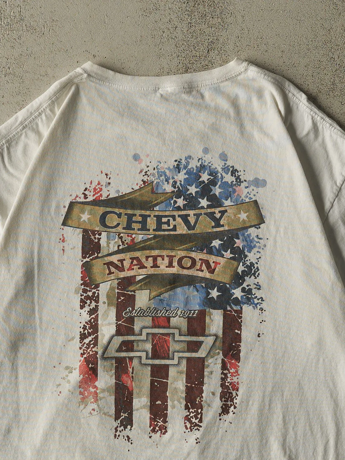 Vintage Y2K White Chevrolet Chevy Nation Tee (L/XL) sold by Rebalance Vintage product image thumbnail 4