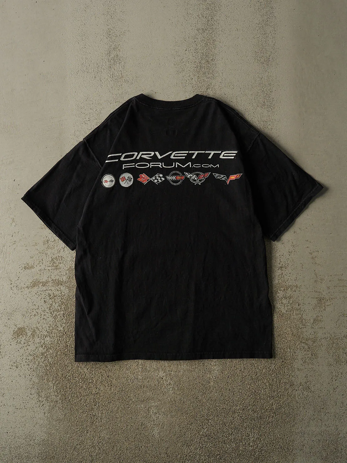 Vintage Y2K Black Chevrolet Corvette Forum Tee (L/XL) sold by Rebalance Vintage product image thumbnail 2