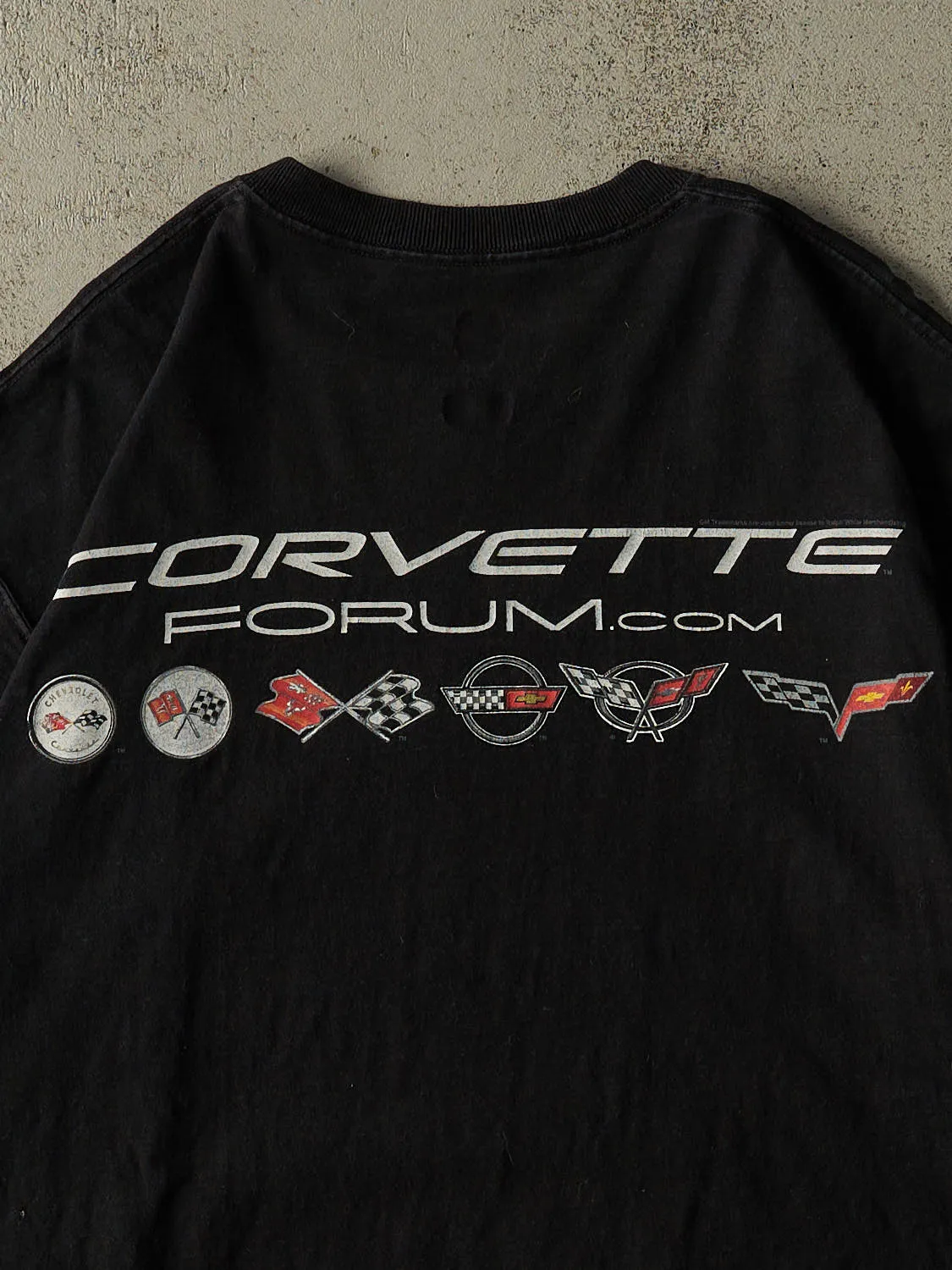 Vintage Y2K Black Chevrolet Corvette Forum Tee (L/XL) sold by Rebalance Vintage product image thumbnail 4