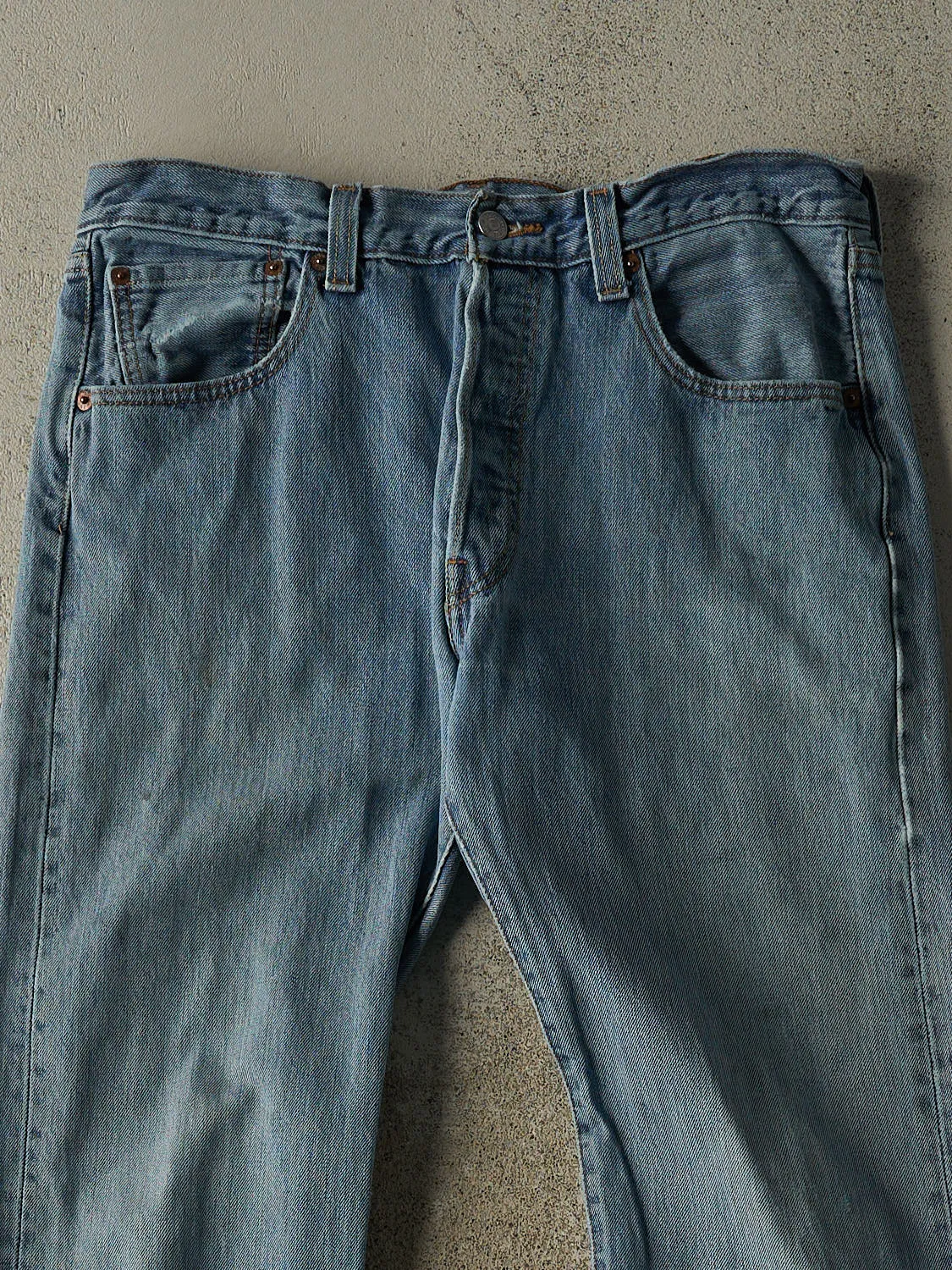 Vintage Y2K Mid Wash Levi's 501 Jeans (32x32) sold by Rebalance Vintage product image thumbnail 4