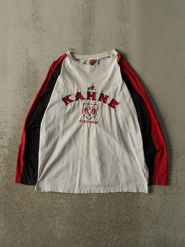 Vintage Y2K White Dodge Racing Long Sleeve (M/L) made by Rebalance Vintage