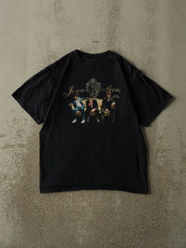 Vintage 08' Black Jonas Brothers Tour Tee (S) made by Rebalance Vintage