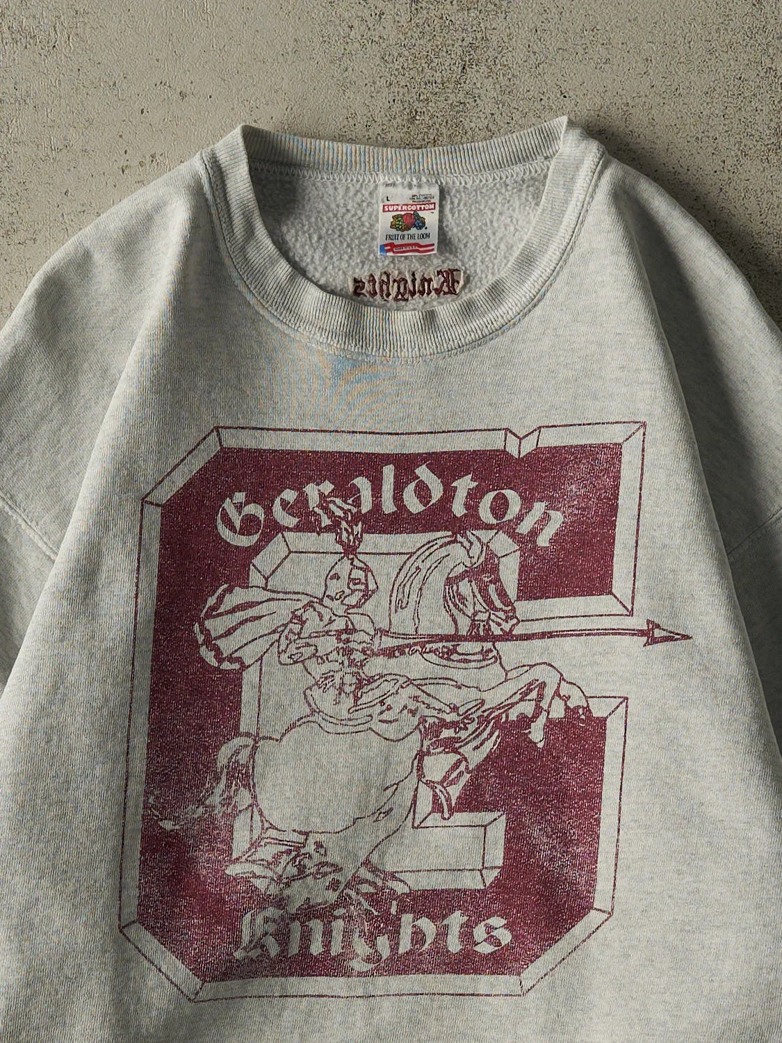 Vintage 80s Grey Geraldton Knights Crewneck (M) sold by Rebalance Vintage product image thumbnail 2