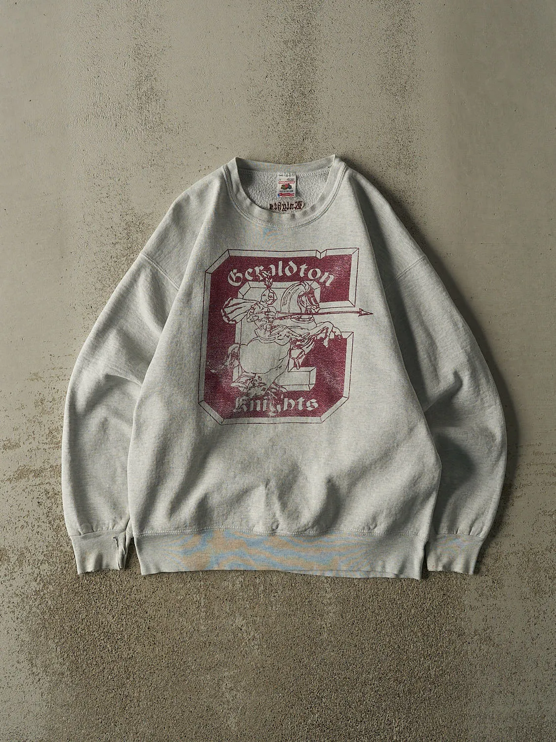 Vintage 80s Grey Geraldton Knights Crewneck (M) sold by Rebalance Vintage