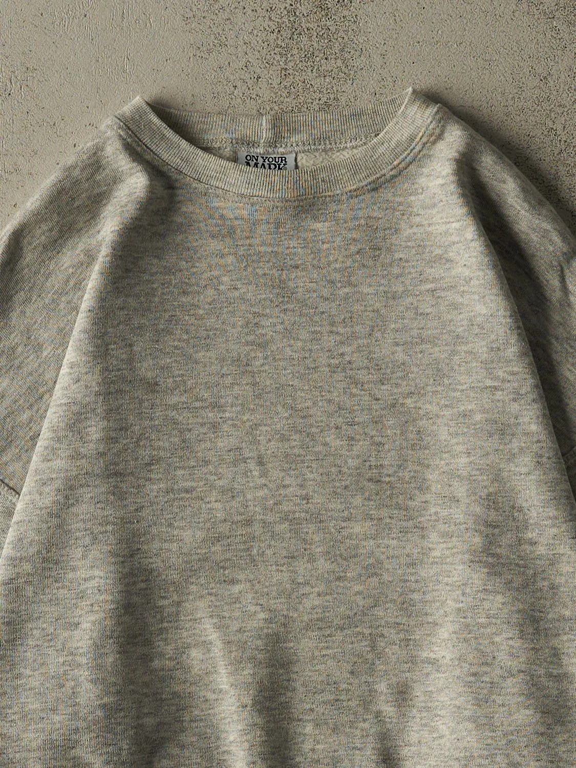 Vintage 90s Heather Grey Blank Crewneck (L/XL) sold by Rebalance Vintage product image thumbnail 2