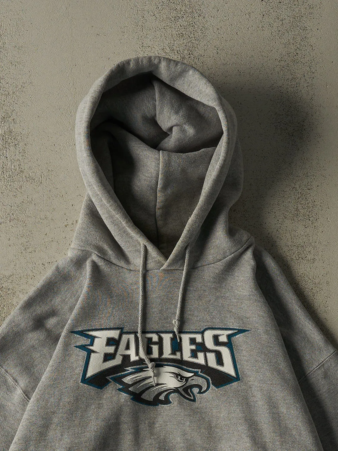 Vintage Y2K Grey Philadelphia Eagles Hoodie (L/XL) sold by Rebalance Vintage product image thumbnail 2