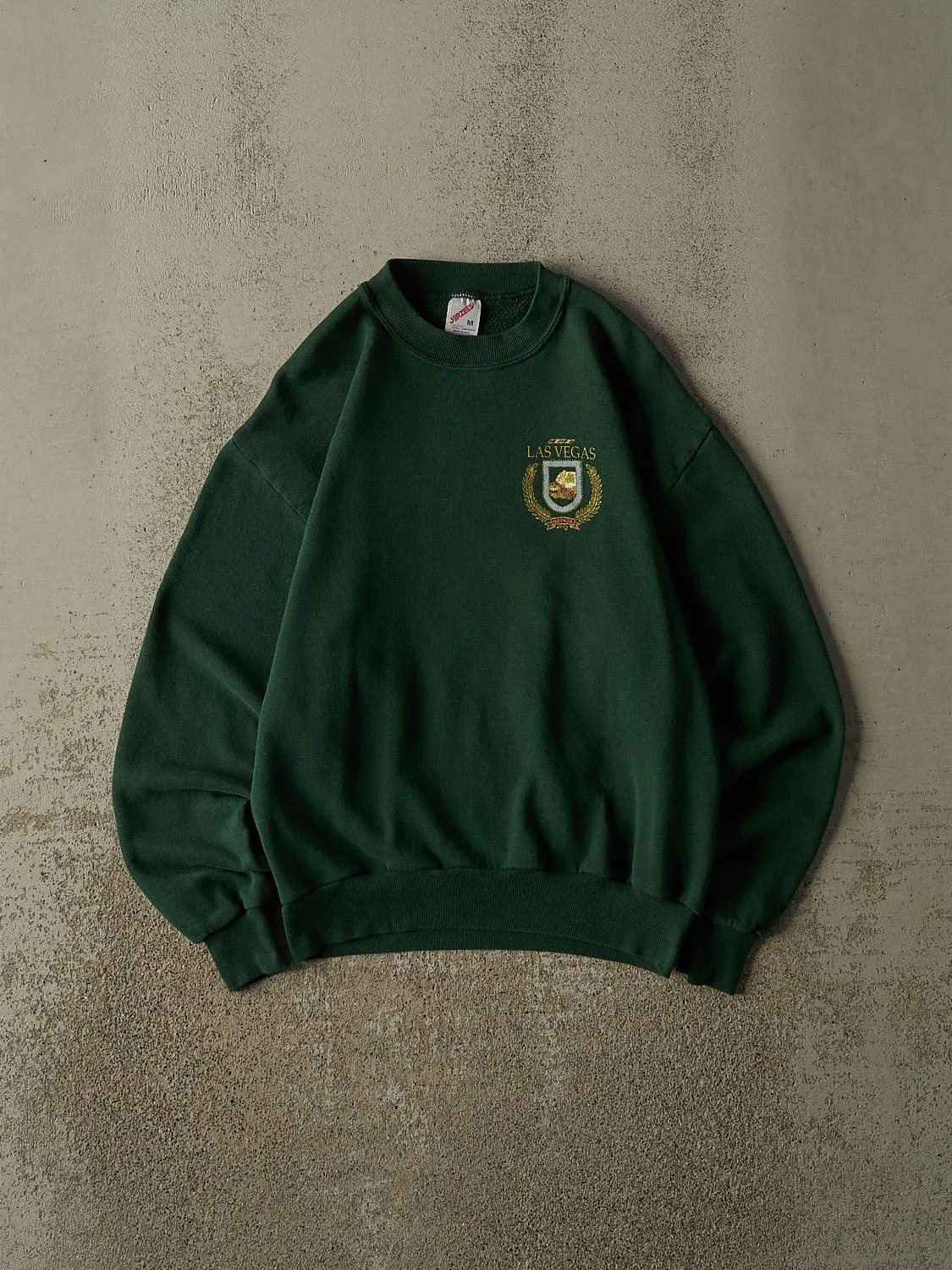 Vintage 80s Green Las Vegas Nevada Crewneck (XS/S) sold by Rebalance Vintage