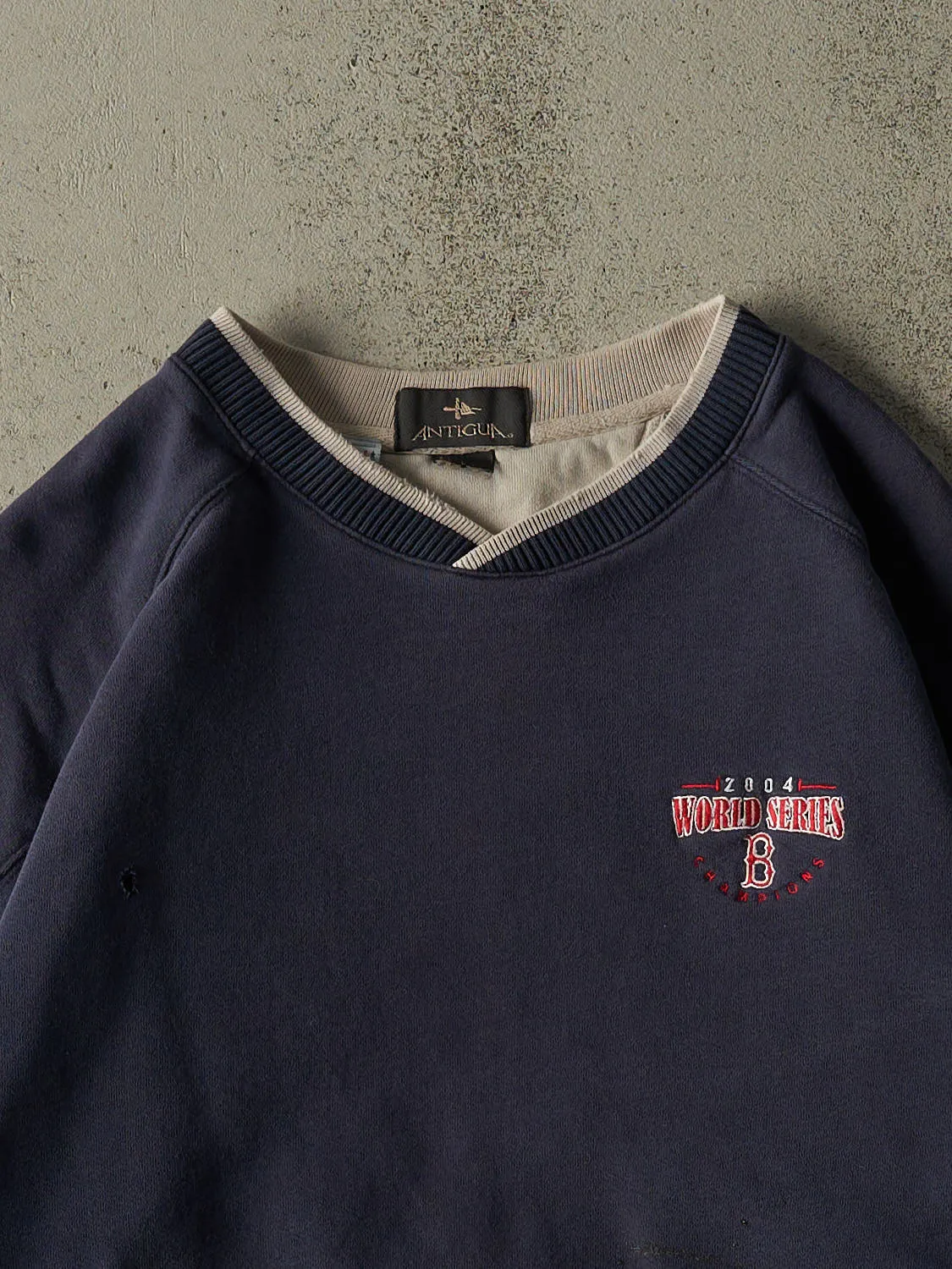 Vintage 04' Sun Faded Navy Boston Red Sox World Series Champions Crewneck (M/L) sold by Rebalance Vintage product image thumbnail 2