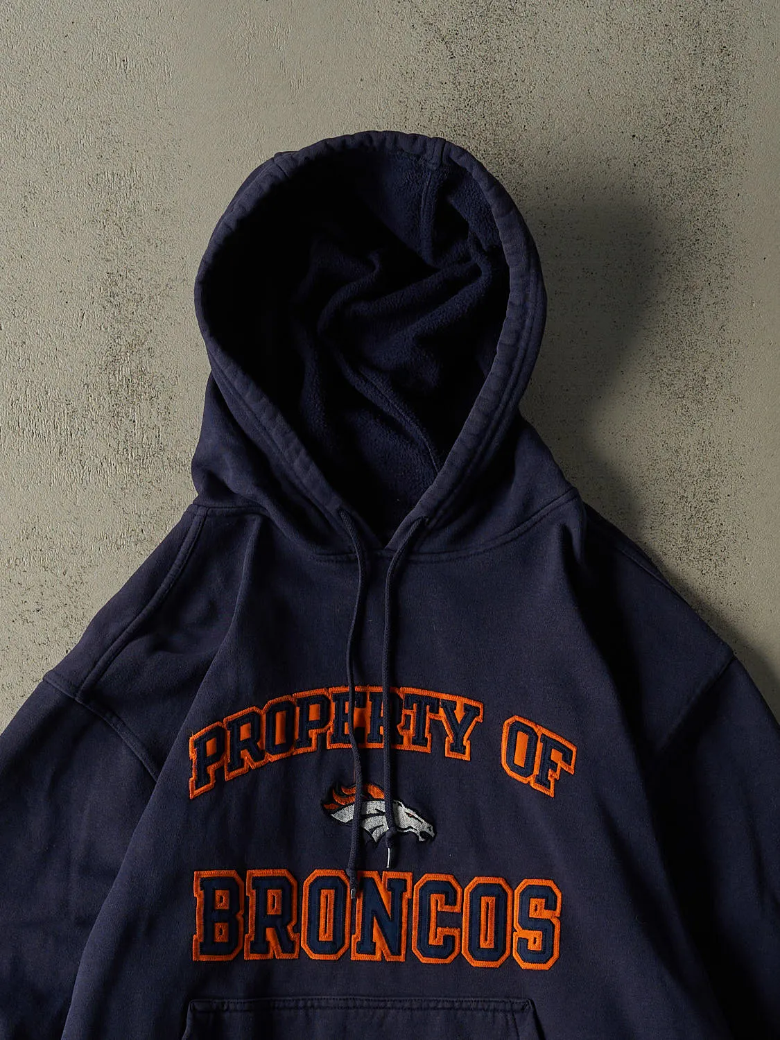 Vintage Y2K Navy Blue Denver Broncos Hoodie (XL/XXL) sold by Rebalance Vintage product image thumbnail 2