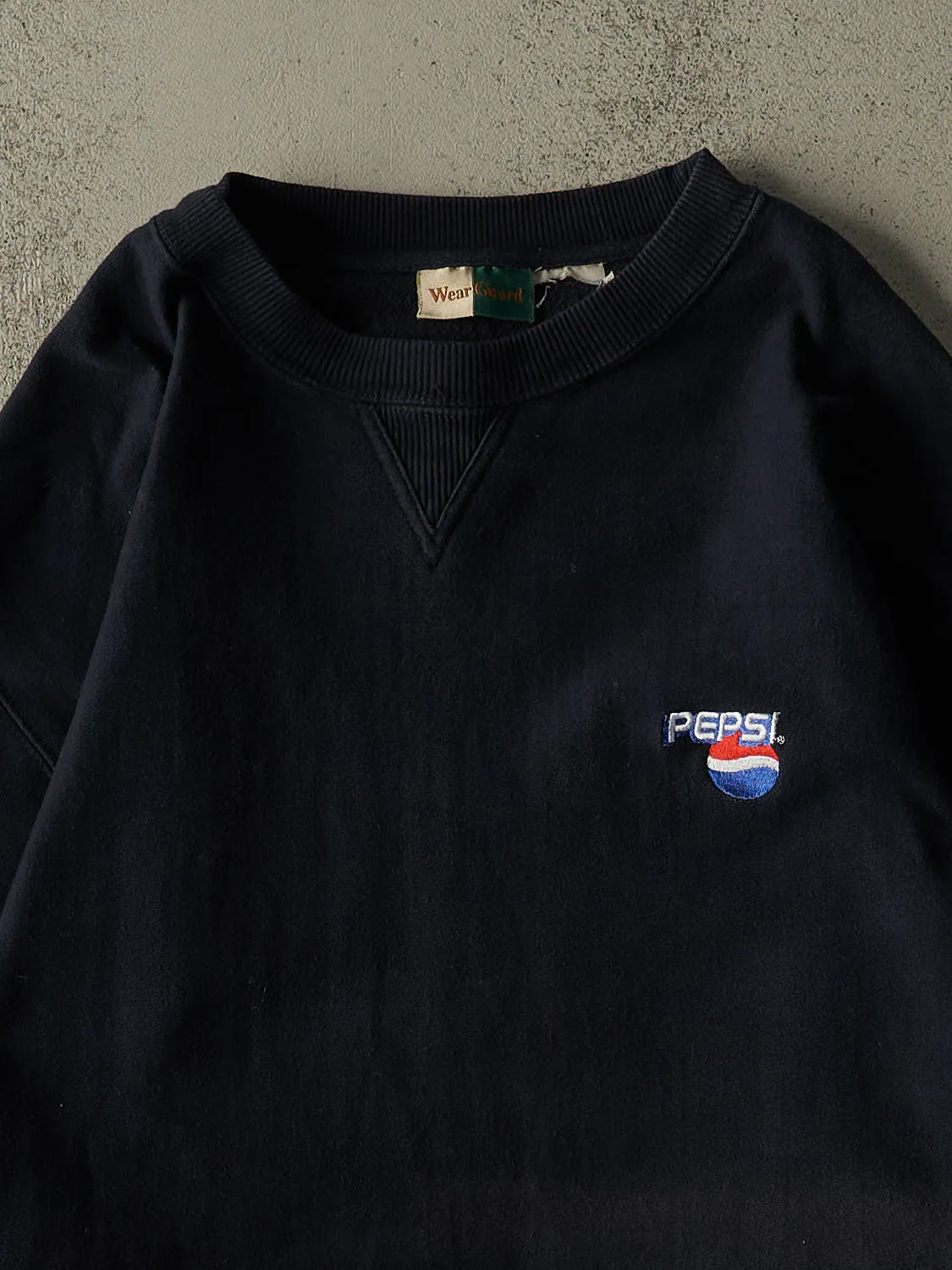 Vintage 90s Navy Blue Pepsi Embroidered Crewneck (XXL/XXXL) sold by Rebalance Vintage product image thumbnail 2