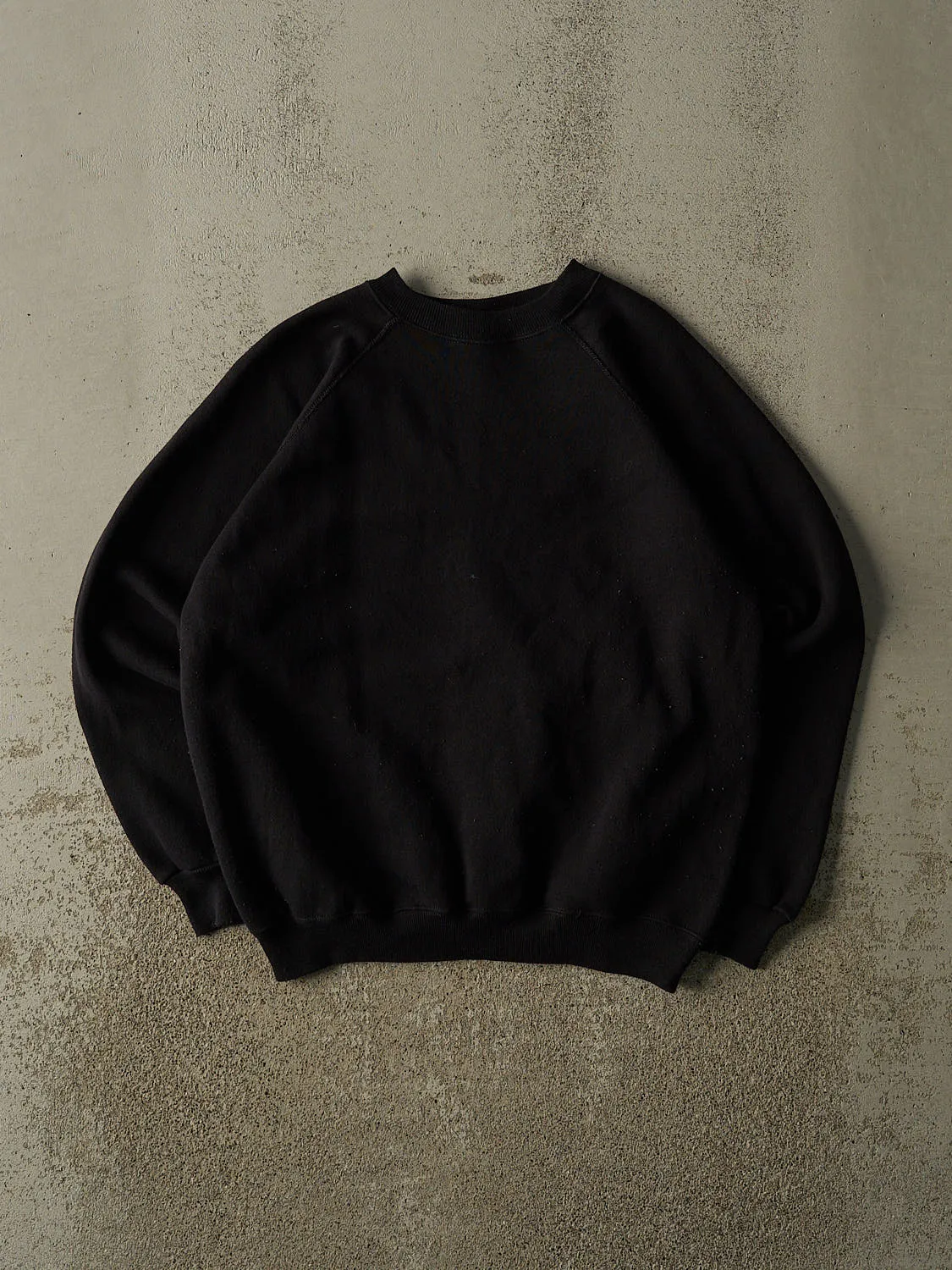 Vintage 90s Black Blank Crewneck (M) sold by Rebalance Vintage