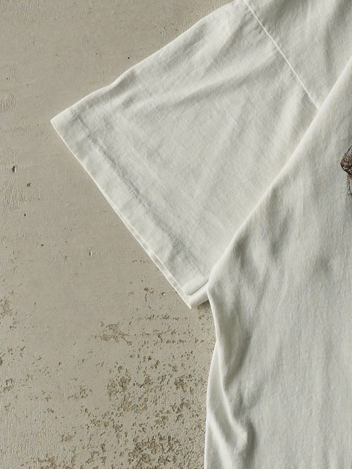 Vintage 80s White African Lion Safari Tee (L/XL) sold by Rebalance Vintage product image thumbnail 3