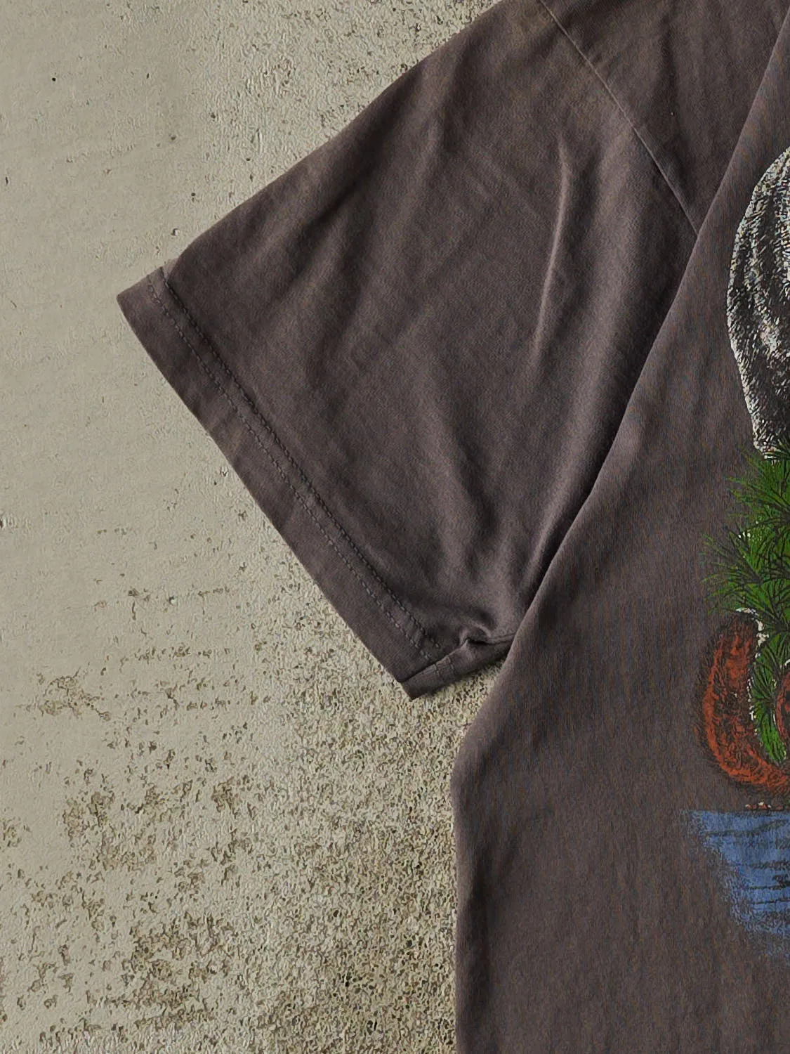 Vintage 90s Charcoal Grey Nature Tee (M/L) sold by Rebalance Vintage product image thumbnail 3
