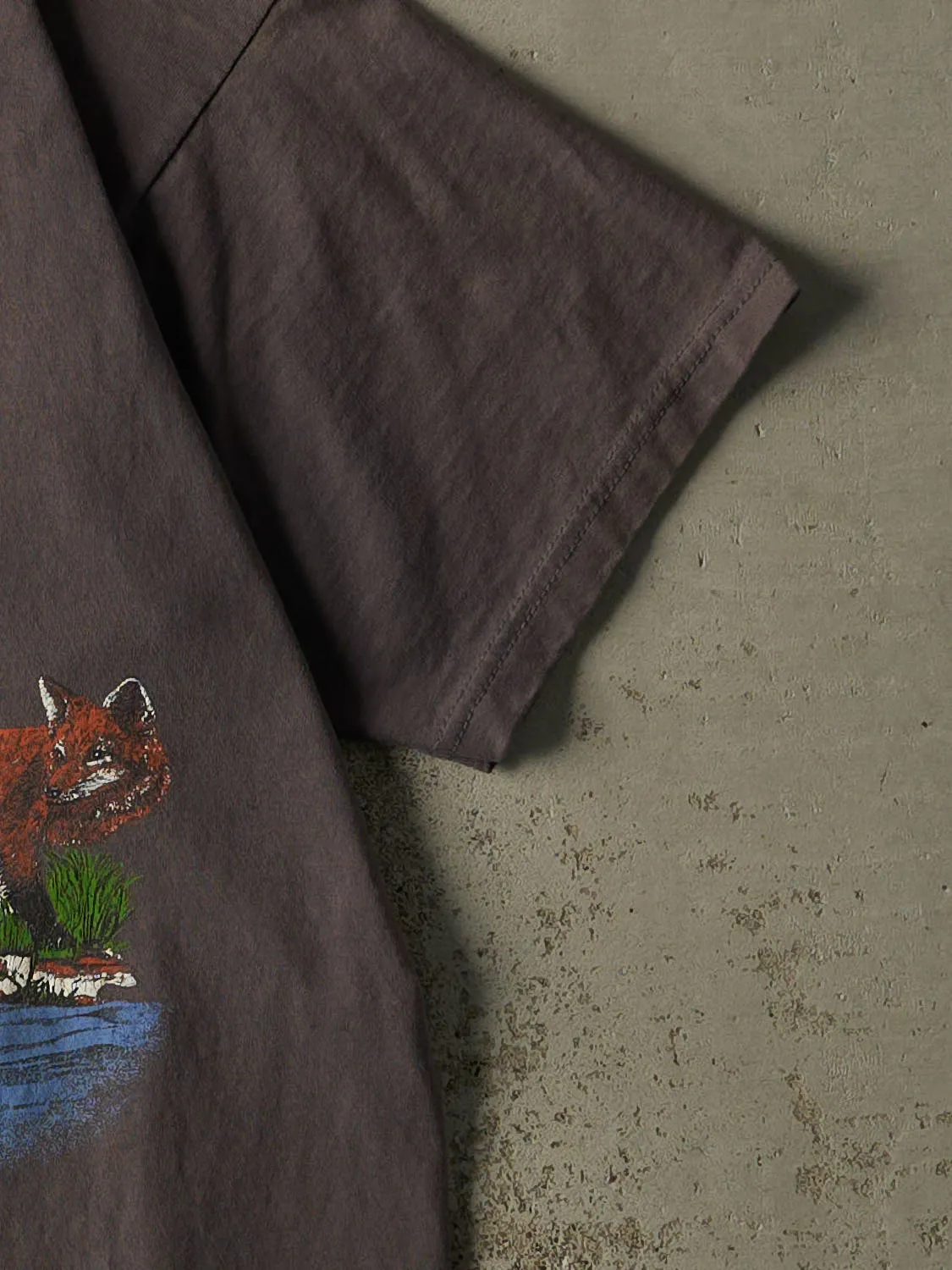 Vintage 90s Charcoal Grey Nature Tee (M/L) sold by Rebalance Vintage product image thumbnail 4