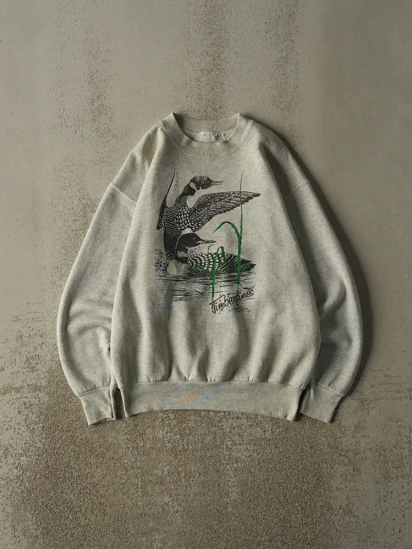 Vintage 90s Heather Grey Loon Crewneck (M) made by Rebalance Vintage
