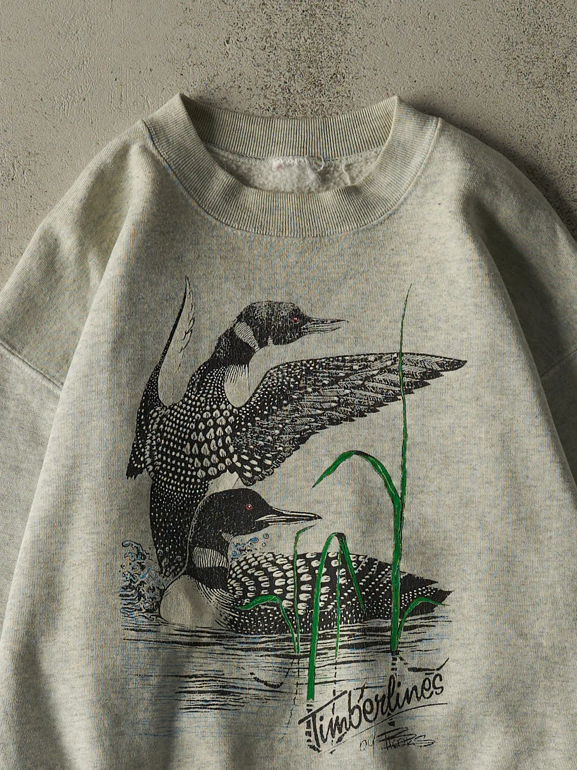 Vintage 90s Heather Grey Loon Crewneck (M) sold by Rebalance Vintage product image thumbnail 2