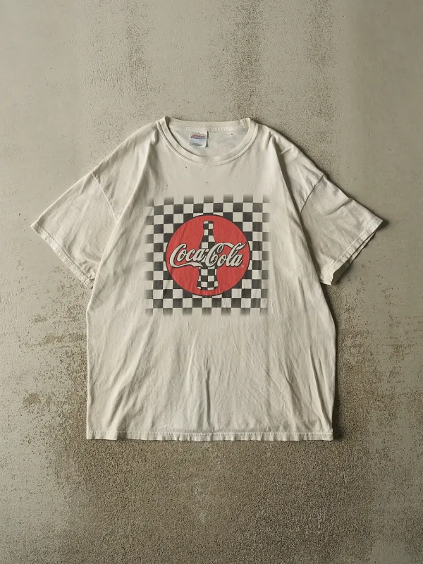 Vintage 90s Beige Coca Cola Tee (L/XL) made by Rebalance Vintage