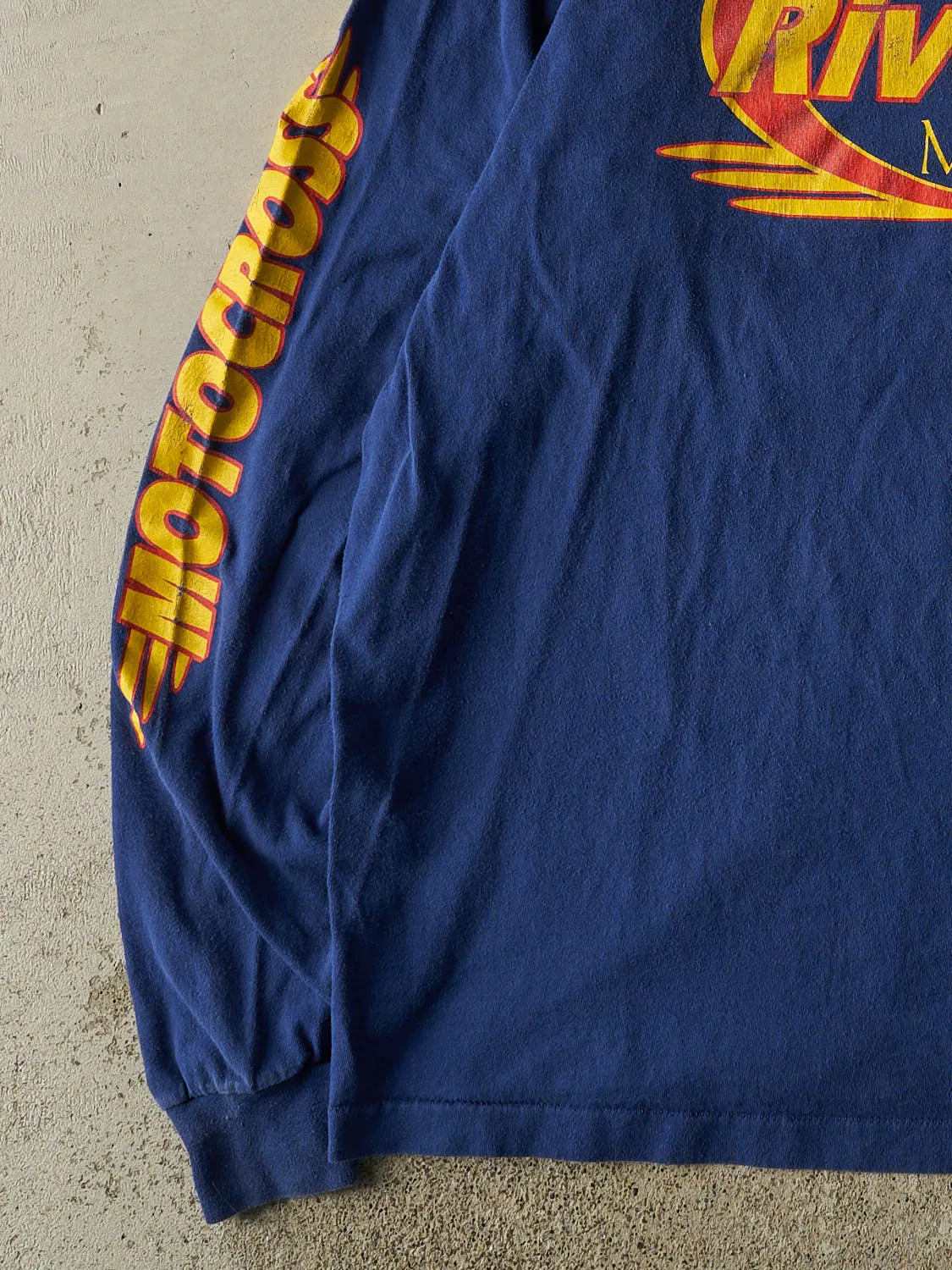 Vintage 90s Blue Riverside Motocross Long Sleeve (XXL) sold by Rebalance Vintage product image thumbnail 3