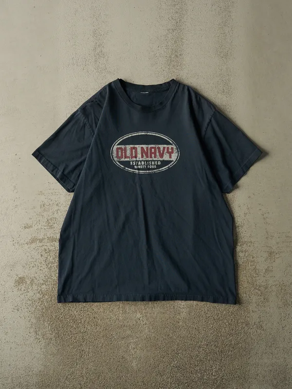 Vintage 90s Navy Blue Old Navy Tee (XL) made by Rebalance Vintage