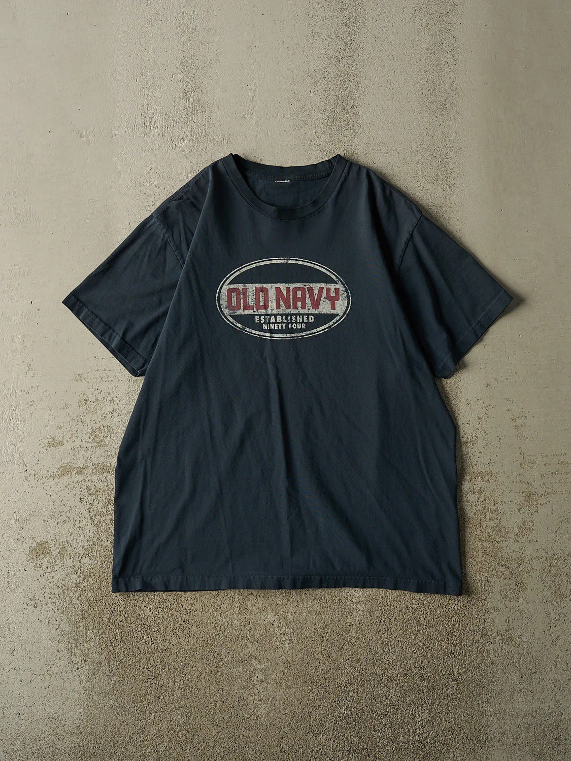 Vintage 90s Navy Blue Old Navy Tee (XL) sold by Rebalance Vintage