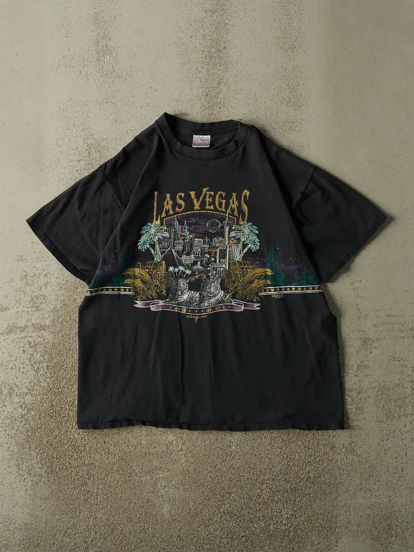 Vintage 90s Black Las Vegas Single Stitch Tee (L/XL) made by Rebalance Vintage