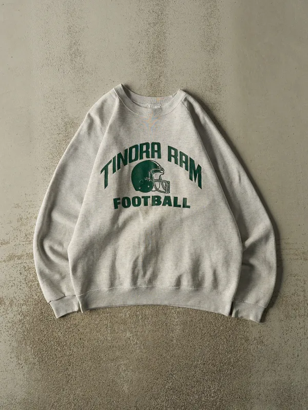 Vintage 80s Heather Grey Tinora Ram Football Crewneck (M/L) made by Rebalance Vintage