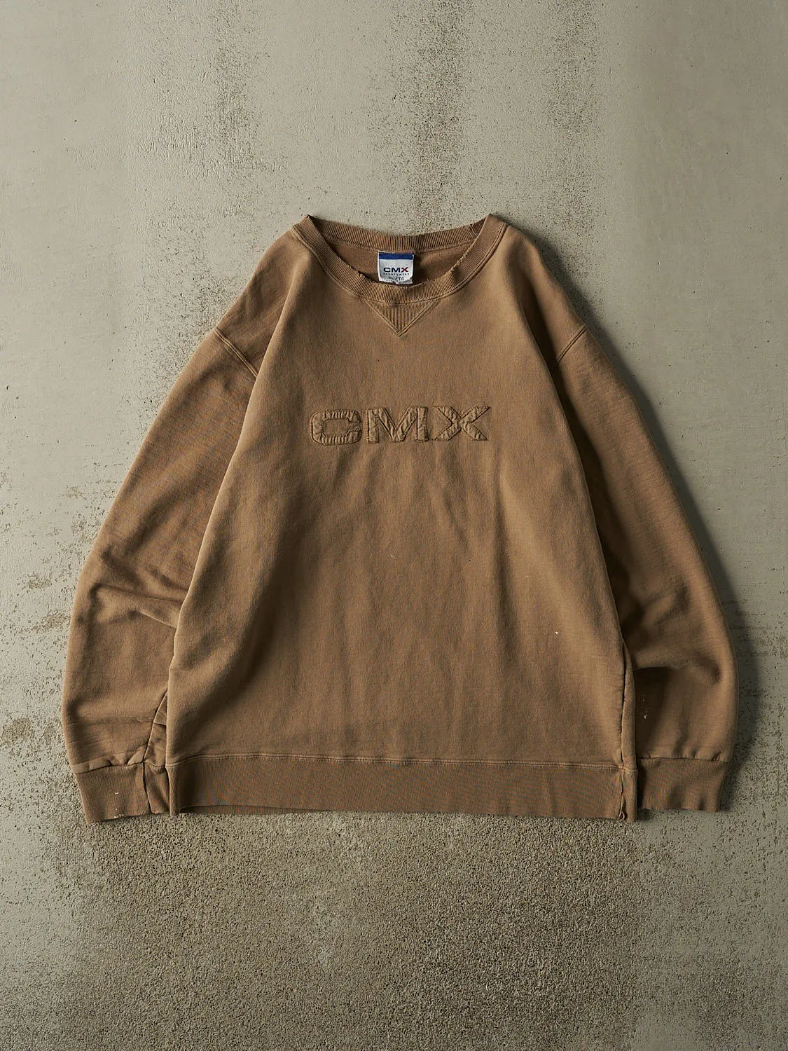 Vintage 90s Beige Club Monoco CMX Crewneck (XL/XXL) sold by Rebalance Vintage
