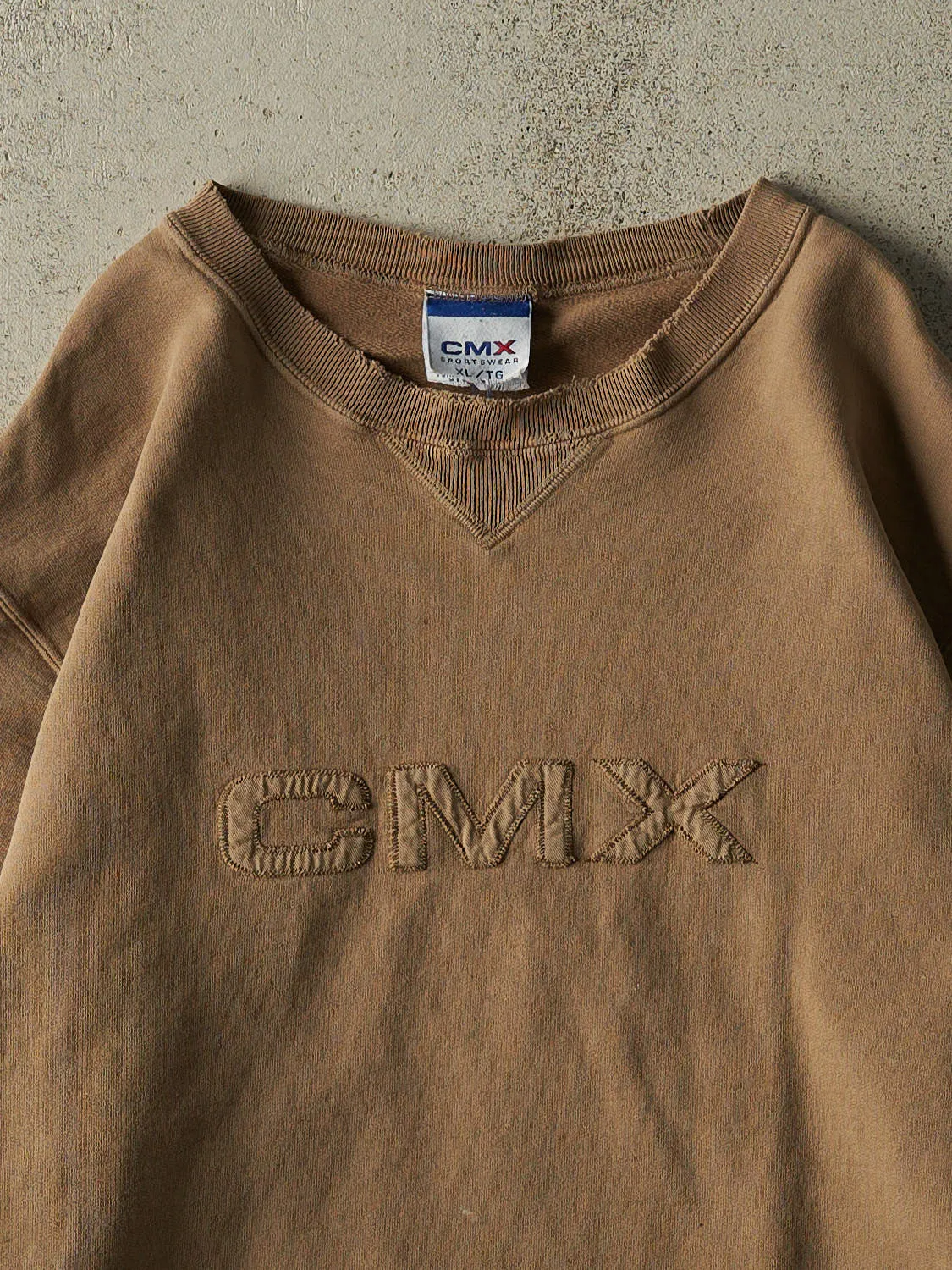 Vintage 90s Beige Club Monoco CMX Crewneck (XL/XXL) sold by Rebalance Vintage product image thumbnail 2