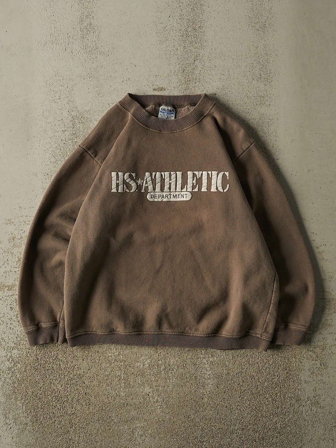 Vintage 90s Washed Green HS Athletic Dept Crewneck (S) sold by Rebalance Vintage