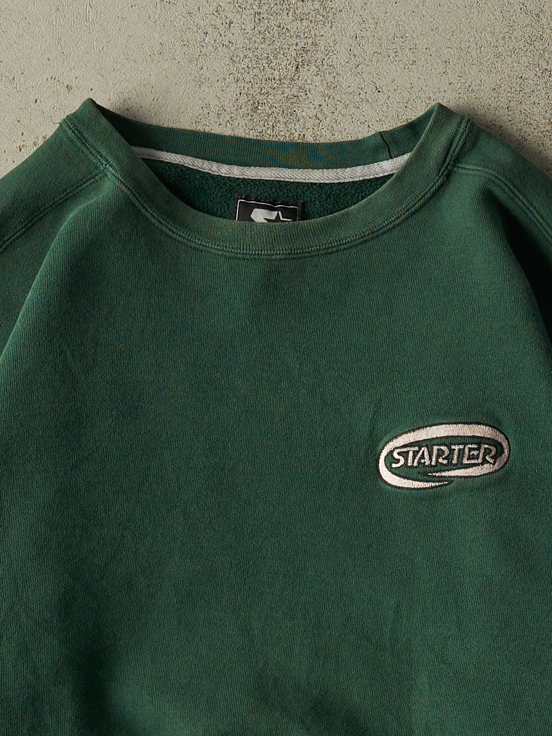 Vintage 90s Sun Faded Green Starter Embroidered Crewneck (XL/XXL) sold by Rebalance Vintage product image thumbnail 2