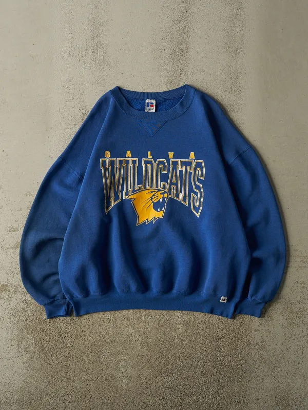 Vintage 90s Blue Russell Athletic Galva Wildcats Crewneck (XL/XXL) made by Rebalance Vintage