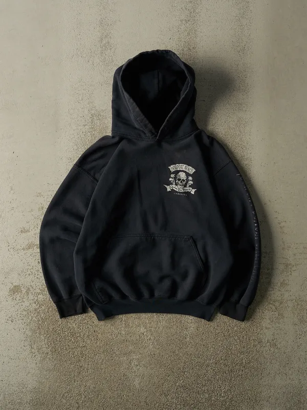 Vintage Y2K Faded Black Newport Beach California Hoodie (S/M) made by Rebalance Vintage