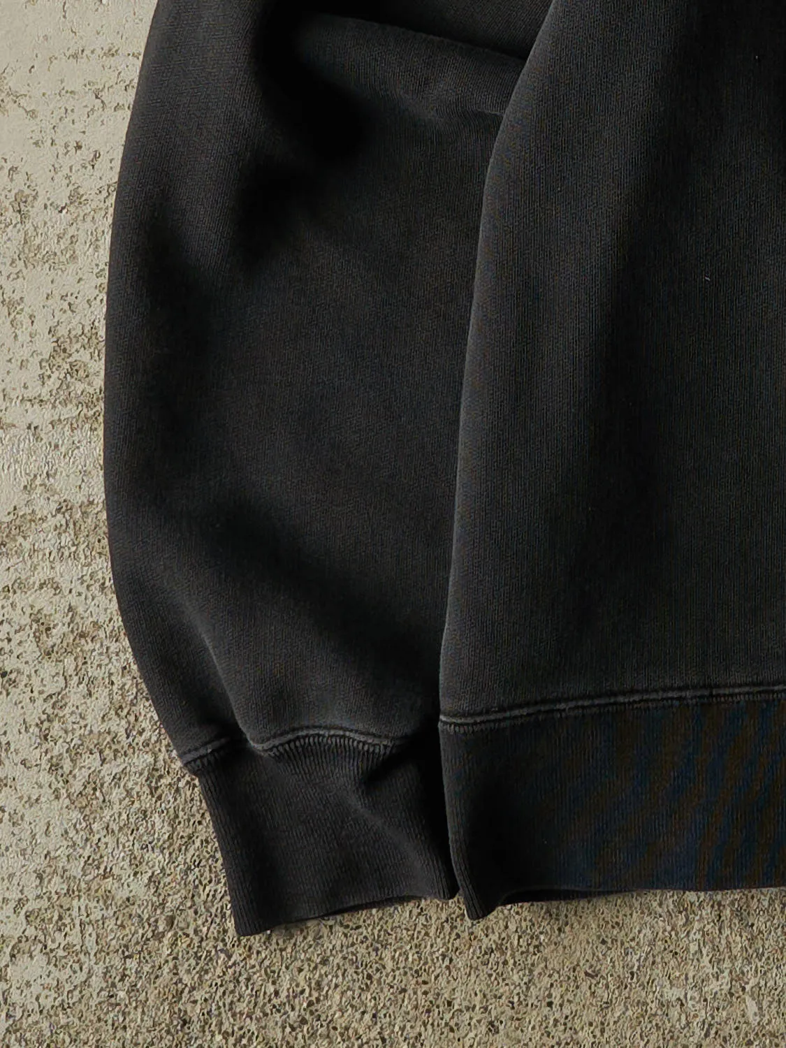 Vintage 90s Faded Black Roots Embroidered Quarter Zip Sweater (S/M) sold by Rebalance Vintage product image thumbnail 4