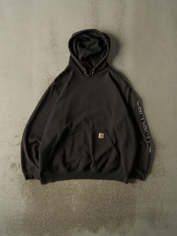 Vintage Y2K Faded Black Carhartt Hoodie (XL/XXL) made by Rebalance Vintage