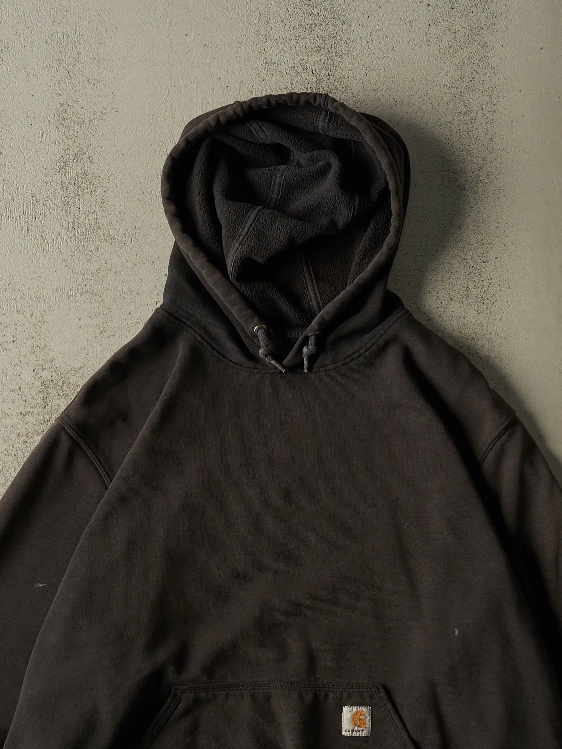 Vintage Y2K Faded Black Carhartt Hoodie (XL/XXL) sold by Rebalance Vintage product image thumbnail 2