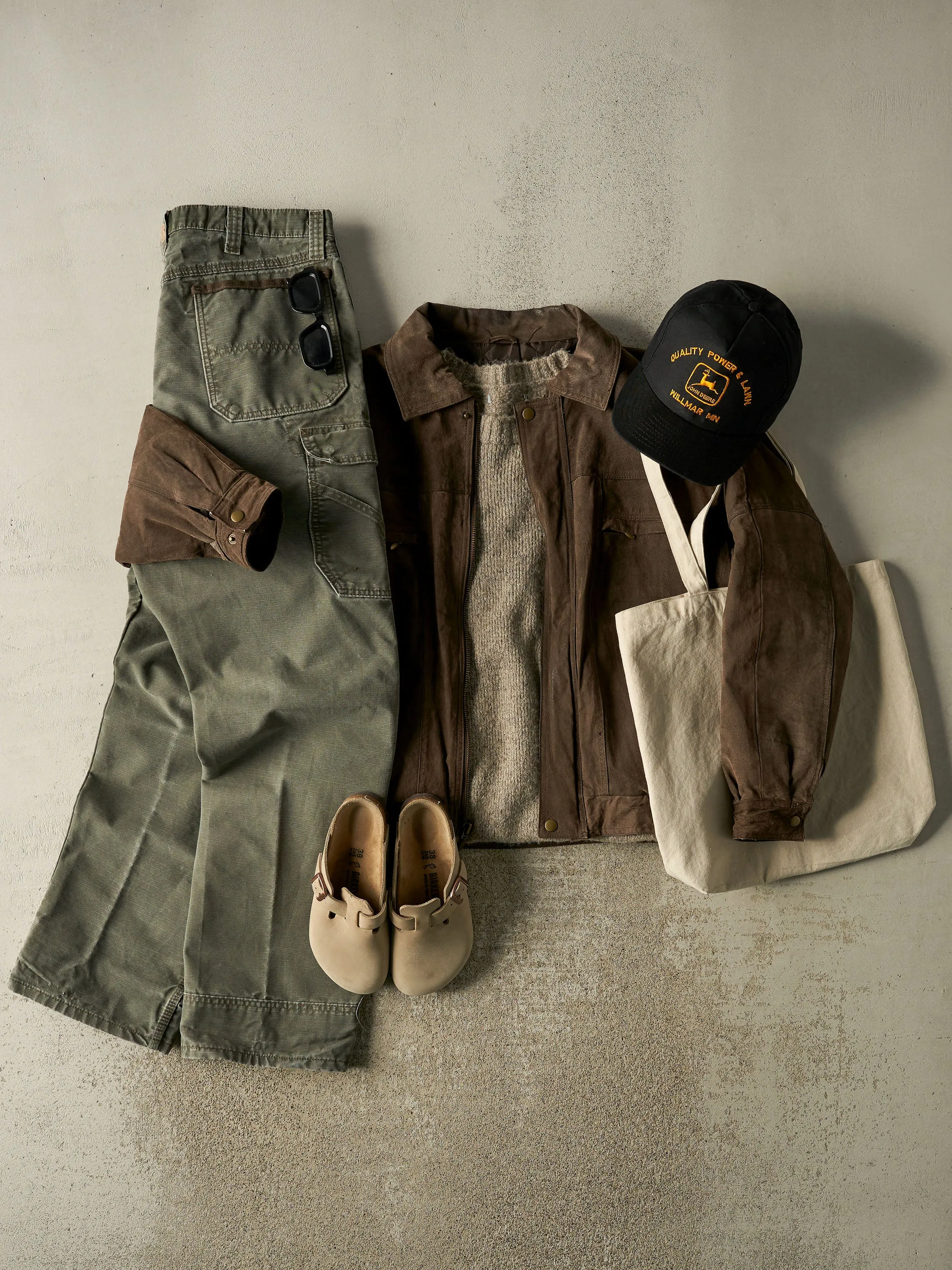 Vintage 90s Brown Suede Bomber Jacket (M/L) sold by Rebalance Vintage product image thumbnail 2