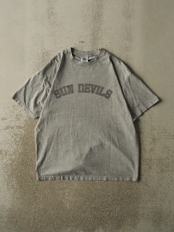 Vintage Y2K Grey Arizona State University Sun Devils Tee (L) made by Rebalance Vintage